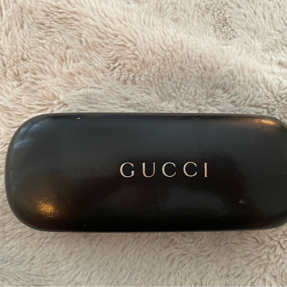Gucci Brown Eyeglass Holder. Case only.